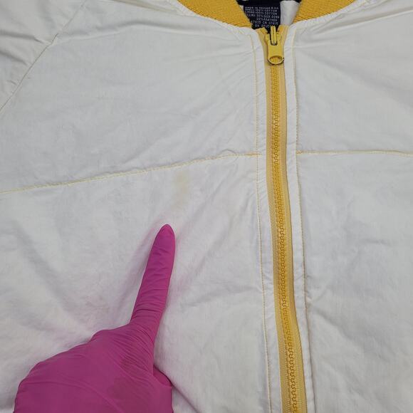 Vintage 90s Nautica Puffer Jacket Large 25x23 Cropped Baggy Quilted Outerwear - Picture 8 of 16